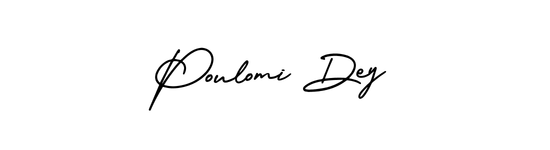 How to make Poulomi Dey signature? AmerikaSignatureDemo-Regular is a professional autograph style. Create handwritten signature for Poulomi Dey name. Poulomi Dey signature style 3 images and pictures png