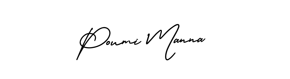 AmerikaSignatureDemo-Regular is a professional signature style that is perfect for those who want to add a touch of class to their signature. It is also a great choice for those who want to make their signature more unique. Get Poumi Manna name to fancy signature for free. Poumi Manna signature style 3 images and pictures png