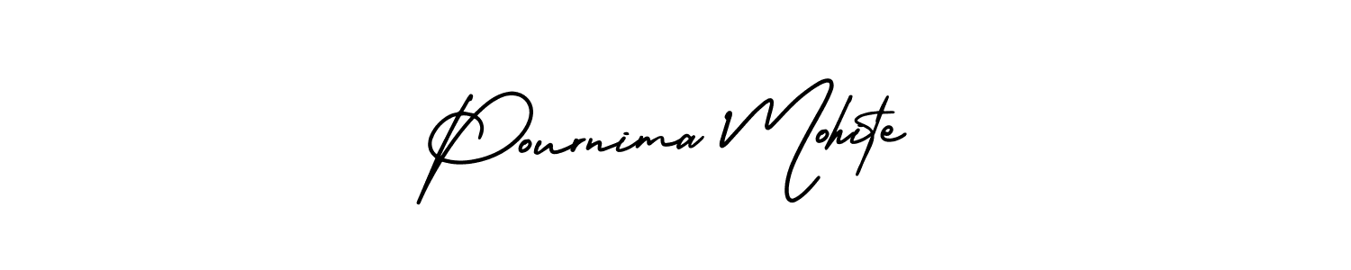 Also we have Pournima Mohite name is the best signature style. Create professional handwritten signature collection using AmerikaSignatureDemo-Regular autograph style. Pournima Mohite signature style 3 images and pictures png