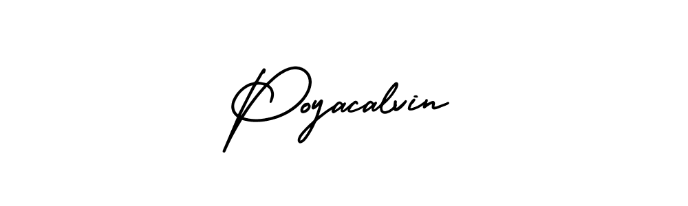 Make a beautiful signature design for name Poyacalvin. Use this online signature maker to create a handwritten signature for free. Poyacalvin signature style 3 images and pictures png
