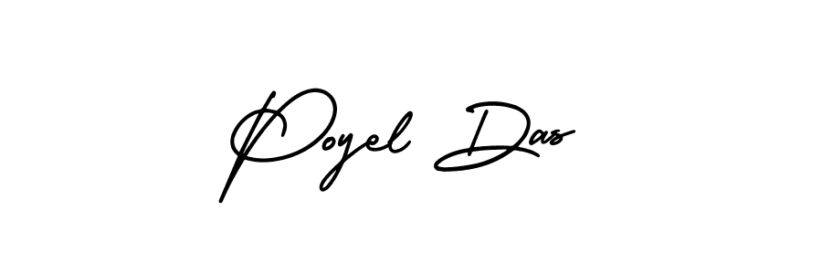 Poyel Das stylish signature style. Best Handwritten Sign (AmerikaSignatureDemo-Regular) for my name. Handwritten Signature Collection Ideas for my name Poyel Das. Poyel Das signature style 3 images and pictures png