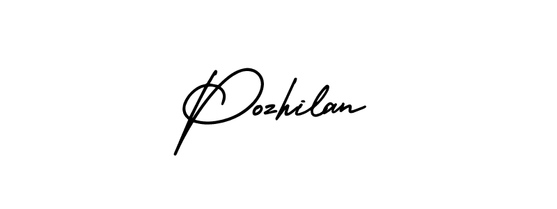 This is the best signature style for the Pozhilan name. Also you like these signature font (AmerikaSignatureDemo-Regular). Mix name signature. Pozhilan signature style 3 images and pictures png