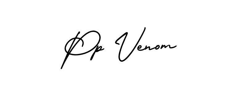 The best way (AmerikaSignatureDemo-Regular) to make a short signature is to pick only two or three words in your name. The name Pp Venom include a total of six letters. For converting this name. Pp Venom signature style 3 images and pictures png