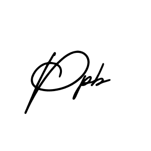 Design your own signature with our free online signature maker. With this signature software, you can create a handwritten (AmerikaSignatureDemo-Regular) signature for name Ppb. Ppb signature style 3 images and pictures png