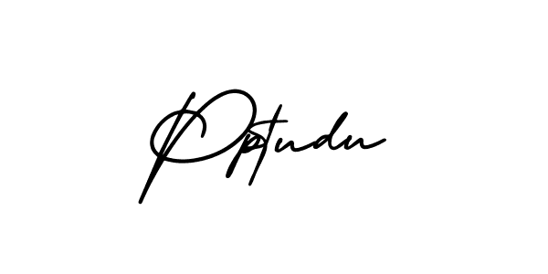 Use a signature maker to create a handwritten signature online. With this signature software, you can design (AmerikaSignatureDemo-Regular) your own signature for name Pptudu. Pptudu signature style 3 images and pictures png