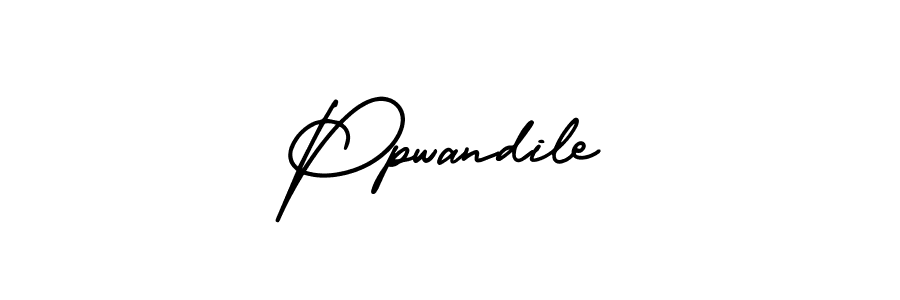 Design your own signature with our free online signature maker. With this signature software, you can create a handwritten (AmerikaSignatureDemo-Regular) signature for name Ppwandile. Ppwandile signature style 3 images and pictures png