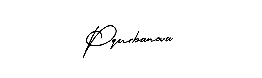 Use a signature maker to create a handwritten signature online. With this signature software, you can design (AmerikaSignatureDemo-Regular) your own signature for name Pqurbanova. Pqurbanova signature style 3 images and pictures png