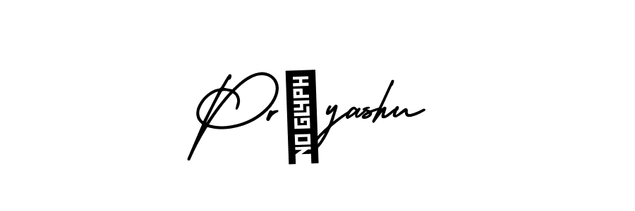 Design your own signature with our free online signature maker. With this signature software, you can create a handwritten (AmerikaSignatureDemo-Regular) signature for name Príyashu. Príyashu signature style 3 images and pictures png