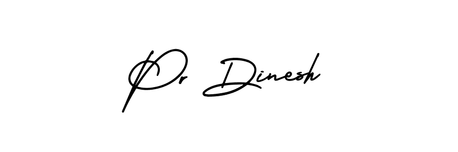 It looks lik you need a new signature style for name Pr Dinesh. Design unique handwritten (AmerikaSignatureDemo-Regular) signature with our free signature maker in just a few clicks. Pr Dinesh signature style 3 images and pictures png