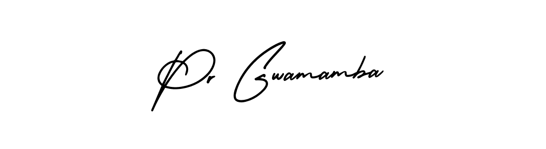 Use a signature maker to create a handwritten signature online. With this signature software, you can design (AmerikaSignatureDemo-Regular) your own signature for name Pr Gwamamba. Pr Gwamamba signature style 3 images and pictures png