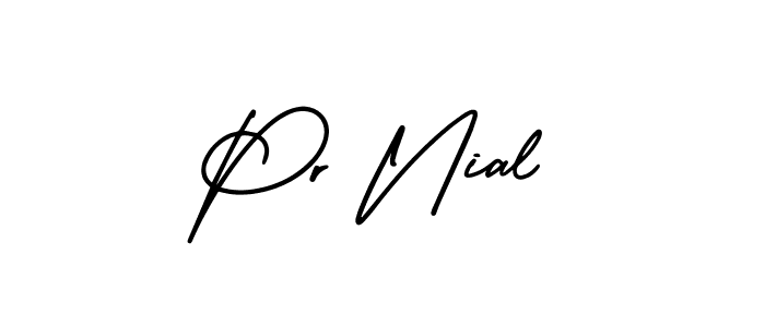 This is the best signature style for the Pr Nial name. Also you like these signature font (AmerikaSignatureDemo-Regular). Mix name signature. Pr Nial signature style 3 images and pictures png