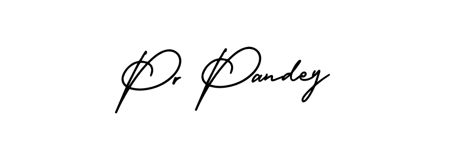 Use a signature maker to create a handwritten signature online. With this signature software, you can design (AmerikaSignatureDemo-Regular) your own signature for name Pr Pandey. Pr Pandey signature style 3 images and pictures png