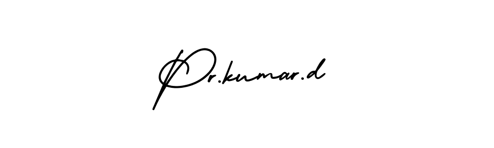 Also we have Pr.kumar.d name is the best signature style. Create professional handwritten signature collection using AmerikaSignatureDemo-Regular autograph style. Pr.kumar.d signature style 3 images and pictures png