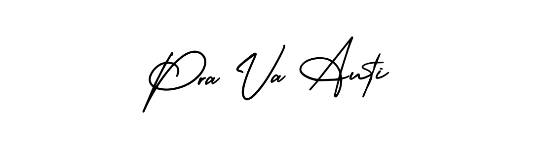 Make a beautiful signature design for name Pra Va Auti. Use this online signature maker to create a handwritten signature for free. Pra Va Auti signature style 3 images and pictures png