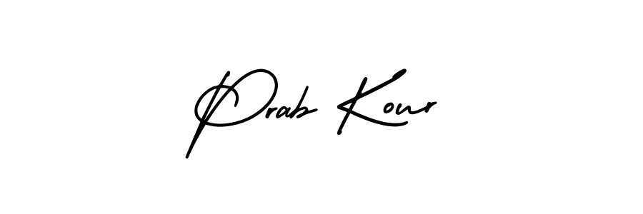 How to make Prab Kour signature? AmerikaSignatureDemo-Regular is a professional autograph style. Create handwritten signature for Prab Kour name. Prab Kour signature style 3 images and pictures png