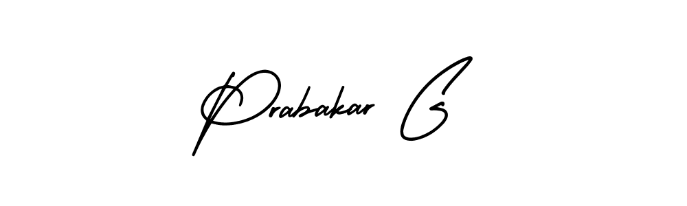 It looks lik you need a new signature style for name Prabakar G. Design unique handwritten (AmerikaSignatureDemo-Regular) signature with our free signature maker in just a few clicks. Prabakar G signature style 3 images and pictures png