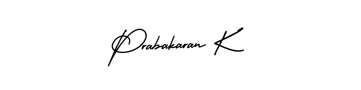 How to Draw Prabakaran K signature style? AmerikaSignatureDemo-Regular is a latest design signature styles for name Prabakaran K. Prabakaran K signature style 3 images and pictures png