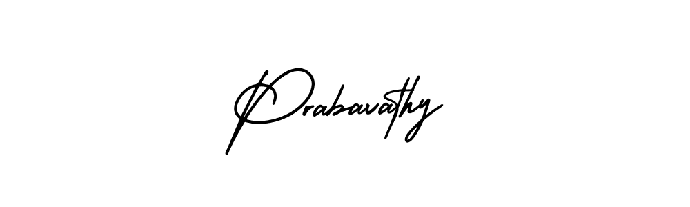 The best way (AmerikaSignatureDemo-Regular) to make a short signature is to pick only two or three words in your name. The name Prabavathy include a total of six letters. For converting this name. Prabavathy signature style 3 images and pictures png