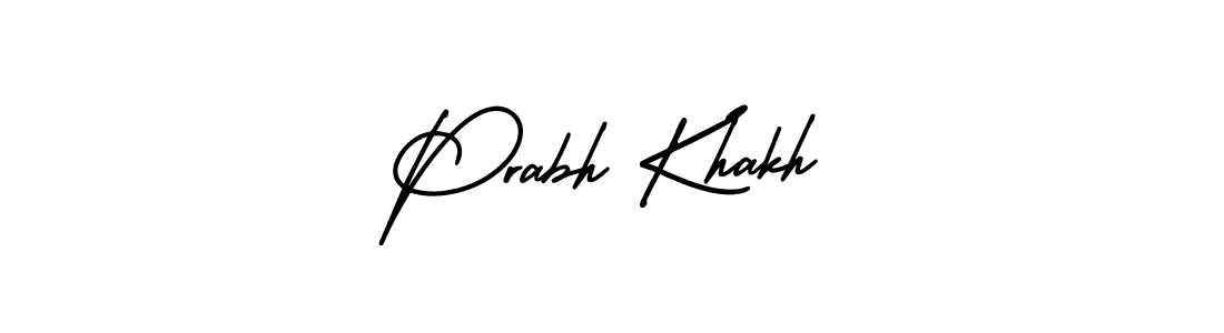 How to Draw Prabh Khakh signature style? AmerikaSignatureDemo-Regular is a latest design signature styles for name Prabh Khakh. Prabh Khakh signature style 3 images and pictures png