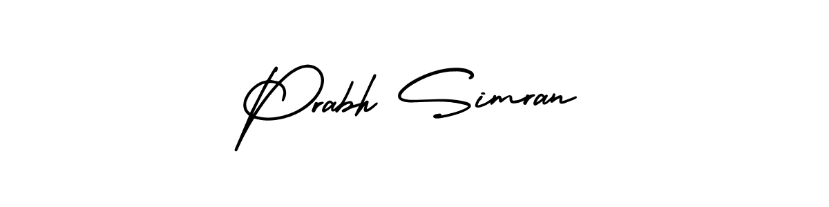 It looks lik you need a new signature style for name Prabh Simran. Design unique handwritten (AmerikaSignatureDemo-Regular) signature with our free signature maker in just a few clicks. Prabh Simran signature style 3 images and pictures png