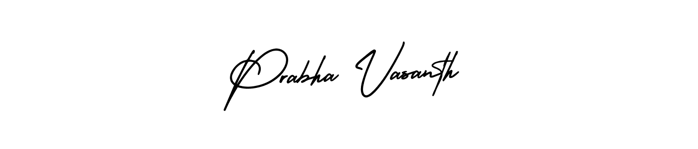 Make a beautiful signature design for name Prabha Vasanth. With this signature (AmerikaSignatureDemo-Regular) style, you can create a handwritten signature for free. Prabha Vasanth signature style 3 images and pictures png