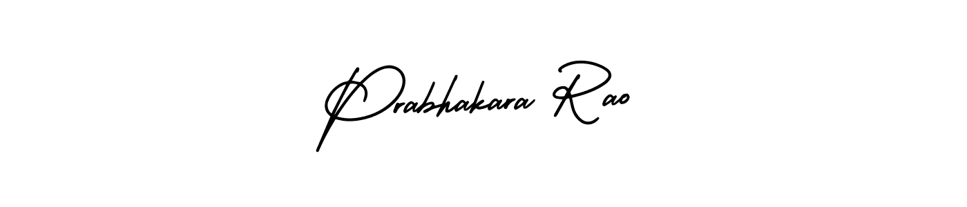 The best way (AmerikaSignatureDemo-Regular) to make a short signature is to pick only two or three words in your name. The name Prabhakara Rao include a total of six letters. For converting this name. Prabhakara Rao signature style 3 images and pictures png