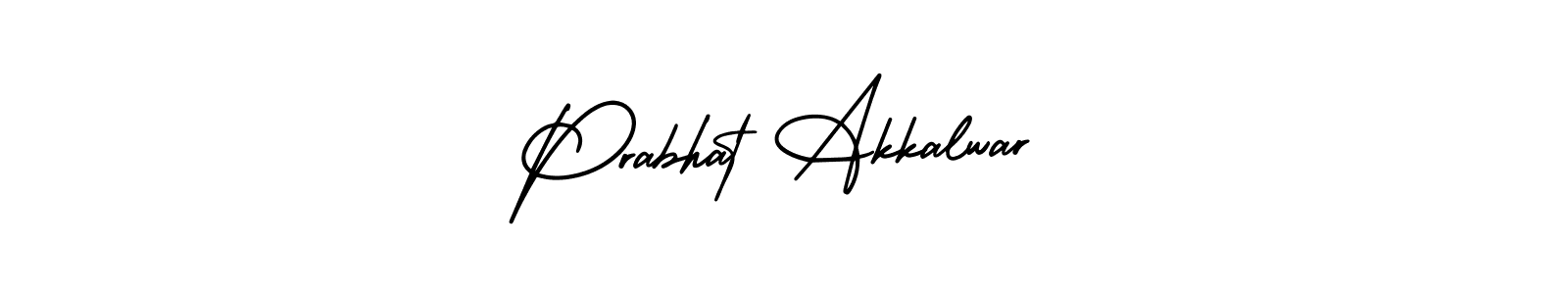 This is the best signature style for the Prabhat Akkalwar name. Also you like these signature font (AmerikaSignatureDemo-Regular). Mix name signature. Prabhat Akkalwar signature style 3 images and pictures png