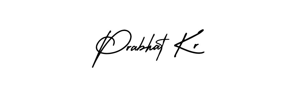 How to make Prabhat Kr name signature. Use AmerikaSignatureDemo-Regular style for creating short signs online. This is the latest handwritten sign. Prabhat Kr signature style 3 images and pictures png