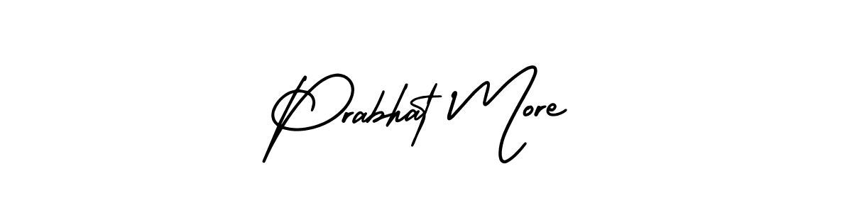 How to Draw Prabhat More signature style? AmerikaSignatureDemo-Regular is a latest design signature styles for name Prabhat More. Prabhat More signature style 3 images and pictures png