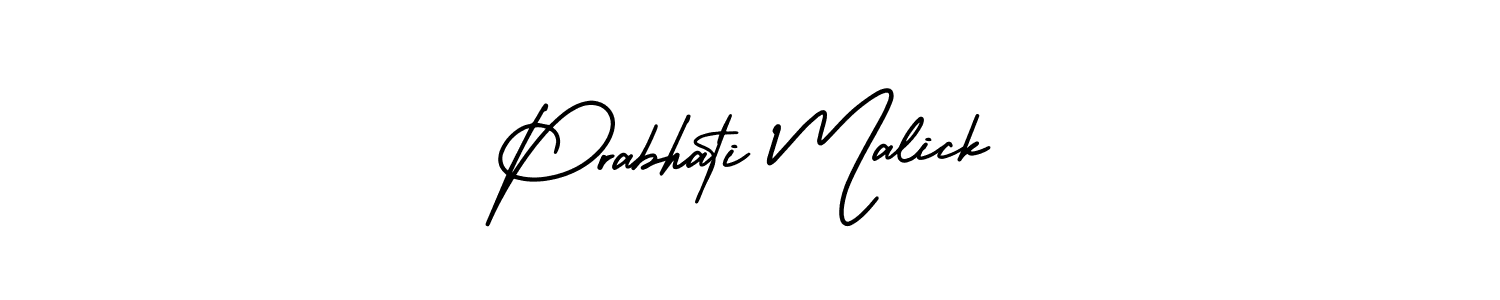 How to Draw Prabhati Malick signature style? AmerikaSignatureDemo-Regular is a latest design signature styles for name Prabhati Malick. Prabhati Malick signature style 3 images and pictures png
