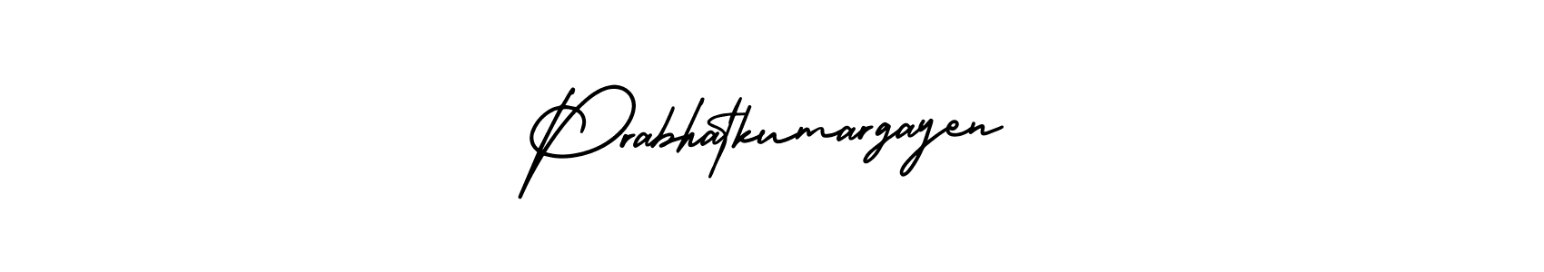 How to make Prabhatkumargayen name signature. Use AmerikaSignatureDemo-Regular style for creating short signs online. This is the latest handwritten sign. Prabhatkumargayen signature style 3 images and pictures png