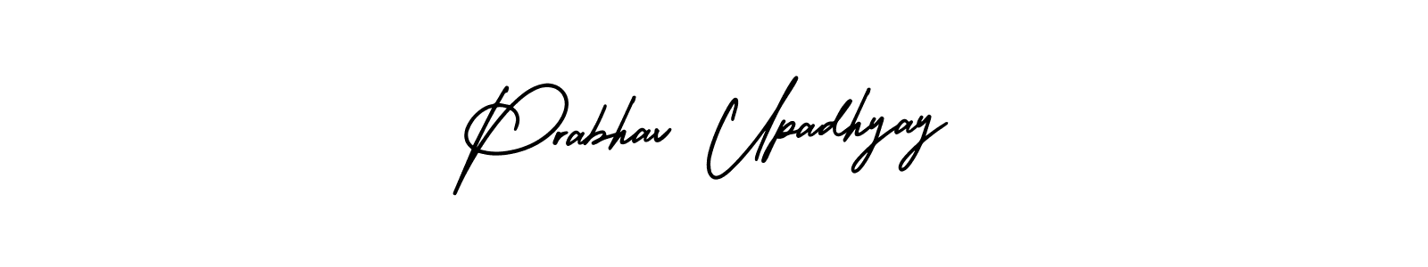 Prabhav Upadhyay stylish signature style. Best Handwritten Sign (AmerikaSignatureDemo-Regular) for my name. Handwritten Signature Collection Ideas for my name Prabhav Upadhyay. Prabhav Upadhyay signature style 3 images and pictures png