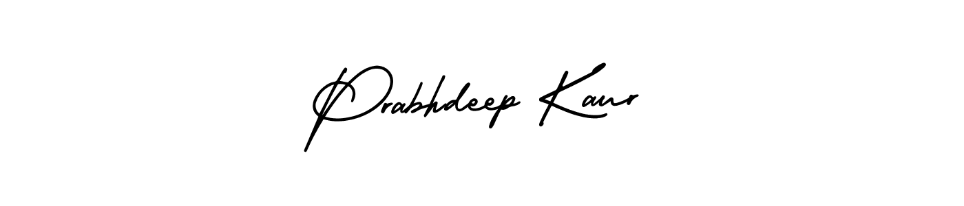 Make a beautiful signature design for name Prabhdeep Kaur. With this signature (AmerikaSignatureDemo-Regular) style, you can create a handwritten signature for free. Prabhdeep Kaur signature style 3 images and pictures png