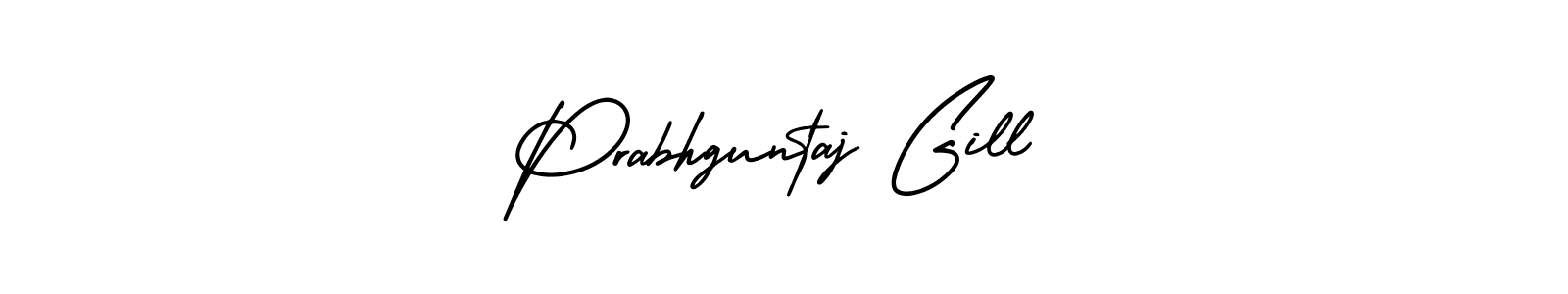 How to make Prabhguntaj Gill name signature. Use AmerikaSignatureDemo-Regular style for creating short signs online. This is the latest handwritten sign. Prabhguntaj Gill signature style 3 images and pictures png