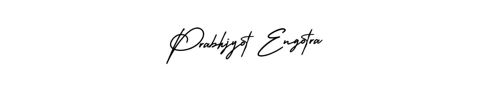 How to make Prabhjyot Engotra name signature. Use AmerikaSignatureDemo-Regular style for creating short signs online. This is the latest handwritten sign. Prabhjyot Engotra signature style 3 images and pictures png