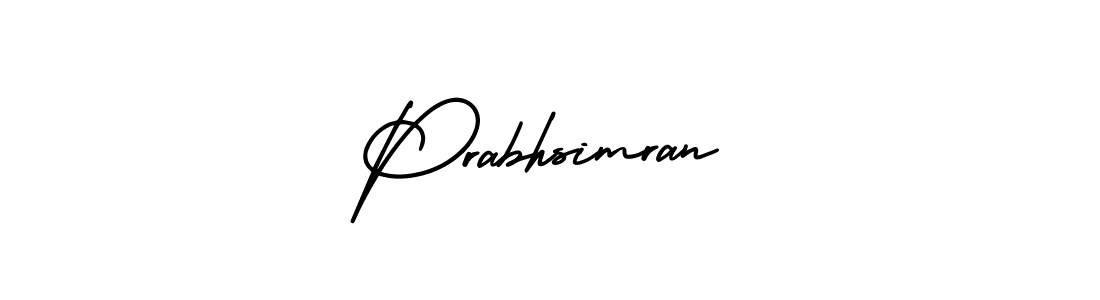 Design your own signature with our free online signature maker. With this signature software, you can create a handwritten (AmerikaSignatureDemo-Regular) signature for name Prabhsimran. Prabhsimran signature style 3 images and pictures png