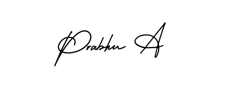 AmerikaSignatureDemo-Regular is a professional signature style that is perfect for those who want to add a touch of class to their signature. It is also a great choice for those who want to make their signature more unique. Get Prabhu A name to fancy signature for free. Prabhu A signature style 3 images and pictures png