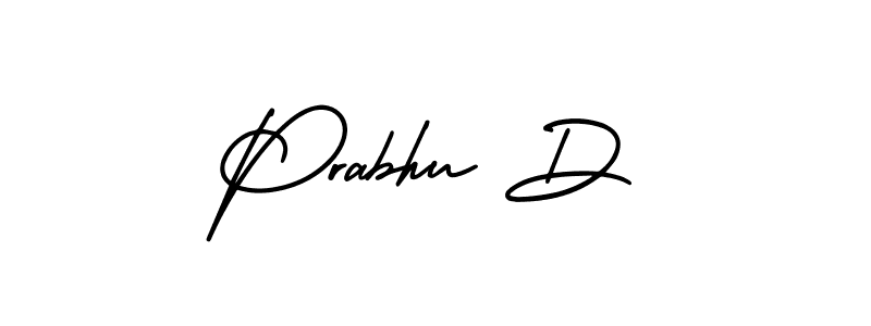 AmerikaSignatureDemo-Regular is a professional signature style that is perfect for those who want to add a touch of class to their signature. It is also a great choice for those who want to make their signature more unique. Get Prabhu D name to fancy signature for free. Prabhu D signature style 3 images and pictures png