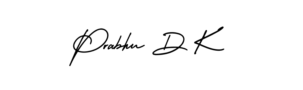It looks lik you need a new signature style for name Prabhu D K. Design unique handwritten (AmerikaSignatureDemo-Regular) signature with our free signature maker in just a few clicks. Prabhu D K signature style 3 images and pictures png