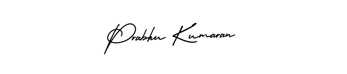 AmerikaSignatureDemo-Regular is a professional signature style that is perfect for those who want to add a touch of class to their signature. It is also a great choice for those who want to make their signature more unique. Get Prabhu Kumaran name to fancy signature for free. Prabhu Kumaran signature style 3 images and pictures png