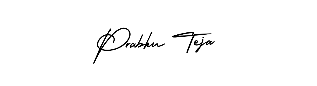 It looks lik you need a new signature style for name Prabhu Teja. Design unique handwritten (AmerikaSignatureDemo-Regular) signature with our free signature maker in just a few clicks. Prabhu Teja signature style 3 images and pictures png