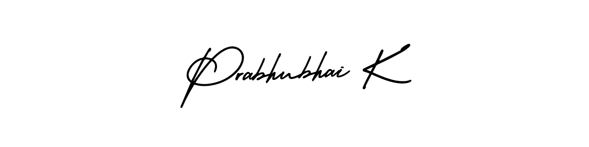 Prabhubhai K stylish signature style. Best Handwritten Sign (AmerikaSignatureDemo-Regular) for my name. Handwritten Signature Collection Ideas for my name Prabhubhai K. Prabhubhai K signature style 3 images and pictures png
