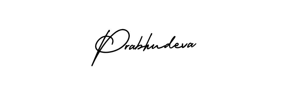 Create a beautiful signature design for name Prabhudeva. With this signature (AmerikaSignatureDemo-Regular) fonts, you can make a handwritten signature for free. Prabhudeva signature style 3 images and pictures png
