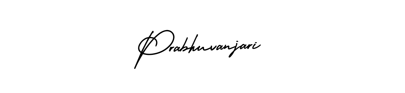 Make a beautiful signature design for name Prabhuvanjari. With this signature (AmerikaSignatureDemo-Regular) style, you can create a handwritten signature for free. Prabhuvanjari signature style 3 images and pictures png