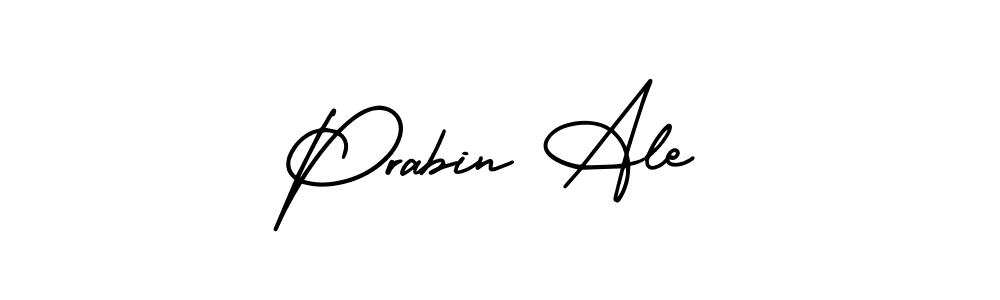 Also You can easily find your signature by using the search form. We will create Prabin Ale name handwritten signature images for you free of cost using AmerikaSignatureDemo-Regular sign style. Prabin Ale signature style 3 images and pictures png