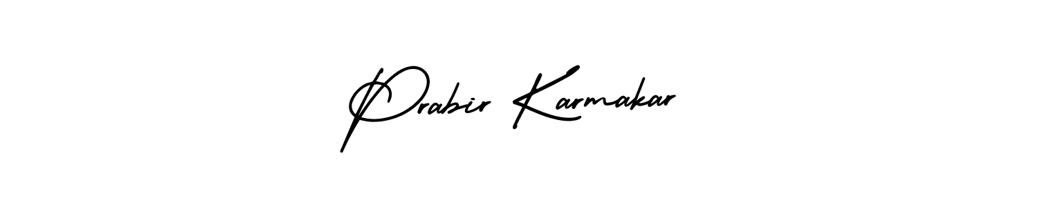 Prabir Karmakar stylish signature style. Best Handwritten Sign (AmerikaSignatureDemo-Regular) for my name. Handwritten Signature Collection Ideas for my name Prabir Karmakar. Prabir Karmakar signature style 3 images and pictures png