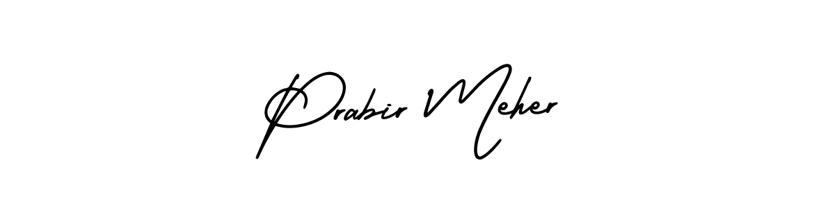 Use a signature maker to create a handwritten signature online. With this signature software, you can design (AmerikaSignatureDemo-Regular) your own signature for name Prabir Meher. Prabir Meher signature style 3 images and pictures png