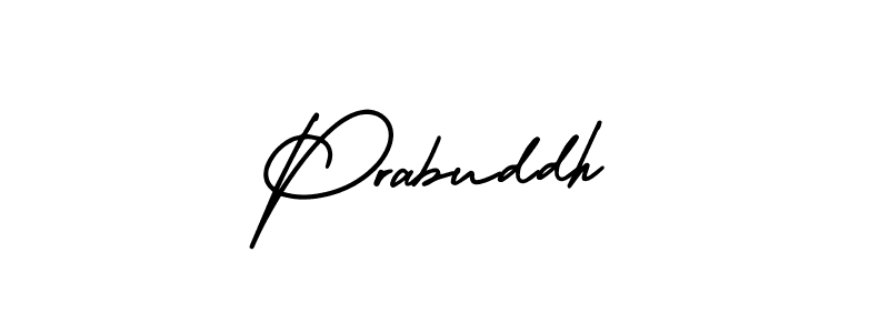 Create a beautiful signature design for name Prabuddh. With this signature (AmerikaSignatureDemo-Regular) fonts, you can make a handwritten signature for free. Prabuddh signature style 3 images and pictures png