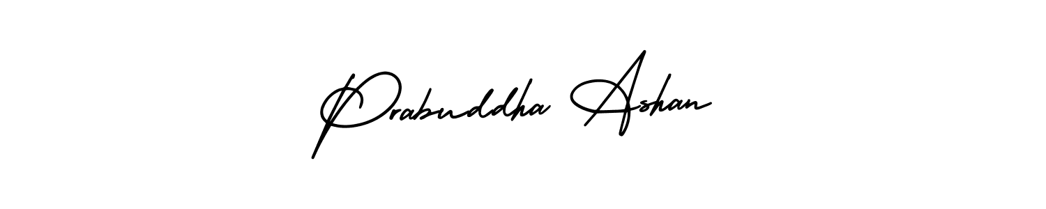 It looks lik you need a new signature style for name Prabuddha Ashan. Design unique handwritten (AmerikaSignatureDemo-Regular) signature with our free signature maker in just a few clicks. Prabuddha Ashan signature style 3 images and pictures png