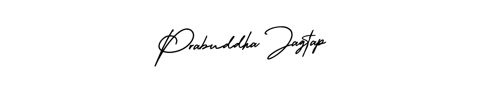 Prabuddha Jagtap stylish signature style. Best Handwritten Sign (AmerikaSignatureDemo-Regular) for my name. Handwritten Signature Collection Ideas for my name Prabuddha Jagtap. Prabuddha Jagtap signature style 3 images and pictures png
